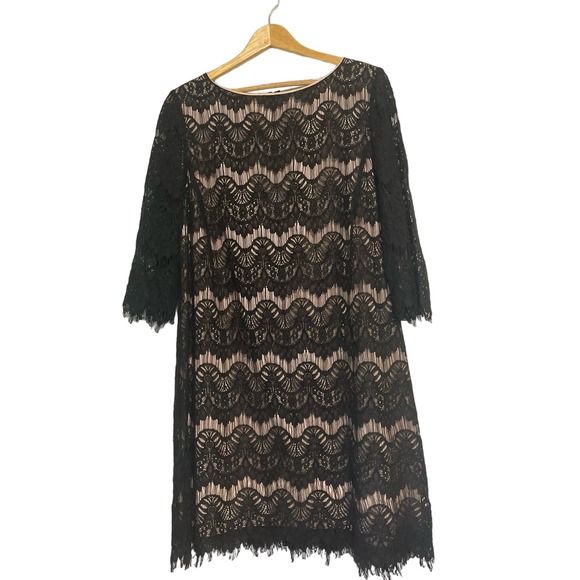 The Limited 3/4 sleeve black knit dress - Picture 7 of 7